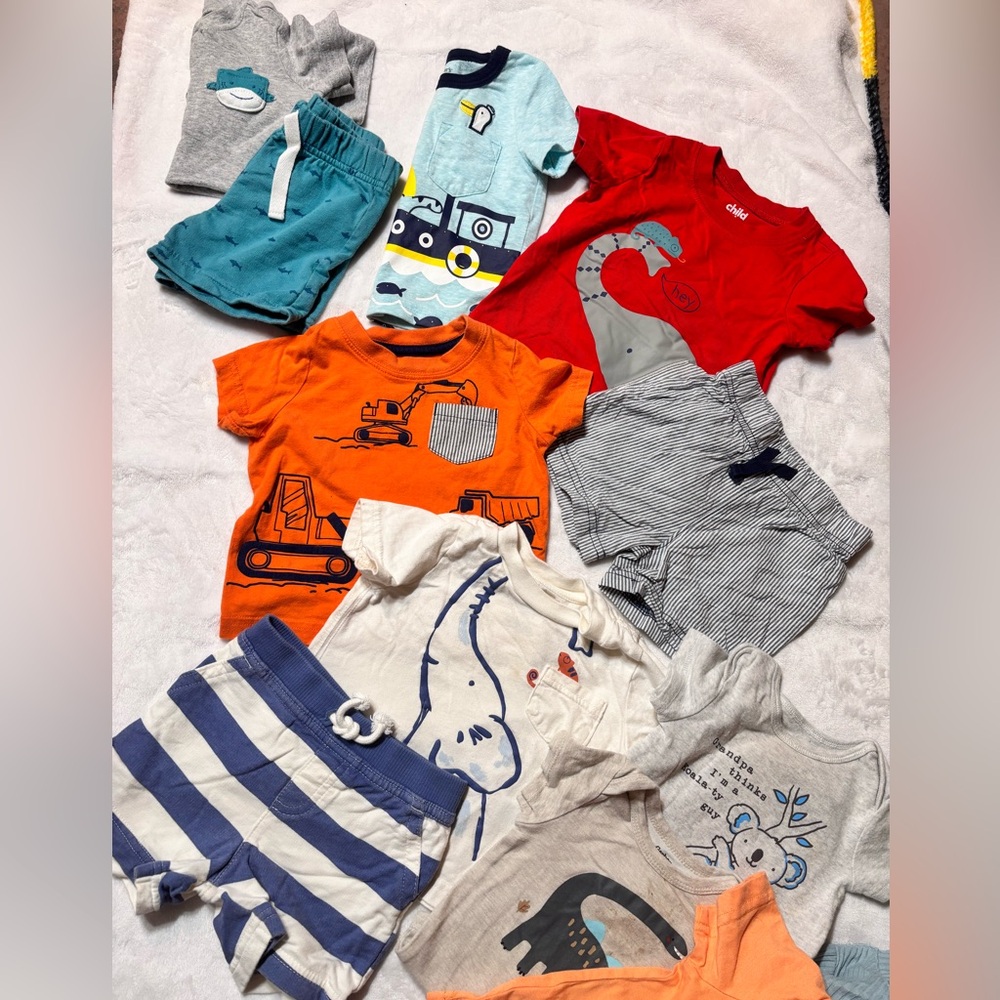 Mixed Baby Boys Clothing Lot 19 pieces 6/9 months
